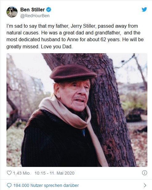 Die Lieblingsrolle des Jerry Stiller? Stolzer jüdischer Vater.