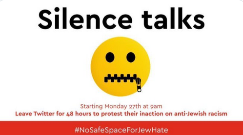 Tausende unterstützen 48 Stunden #NoSafeSpaceForJewHate Twitter-Boykott