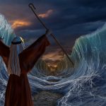 Moses spaltet das rote Meer - Pessach
