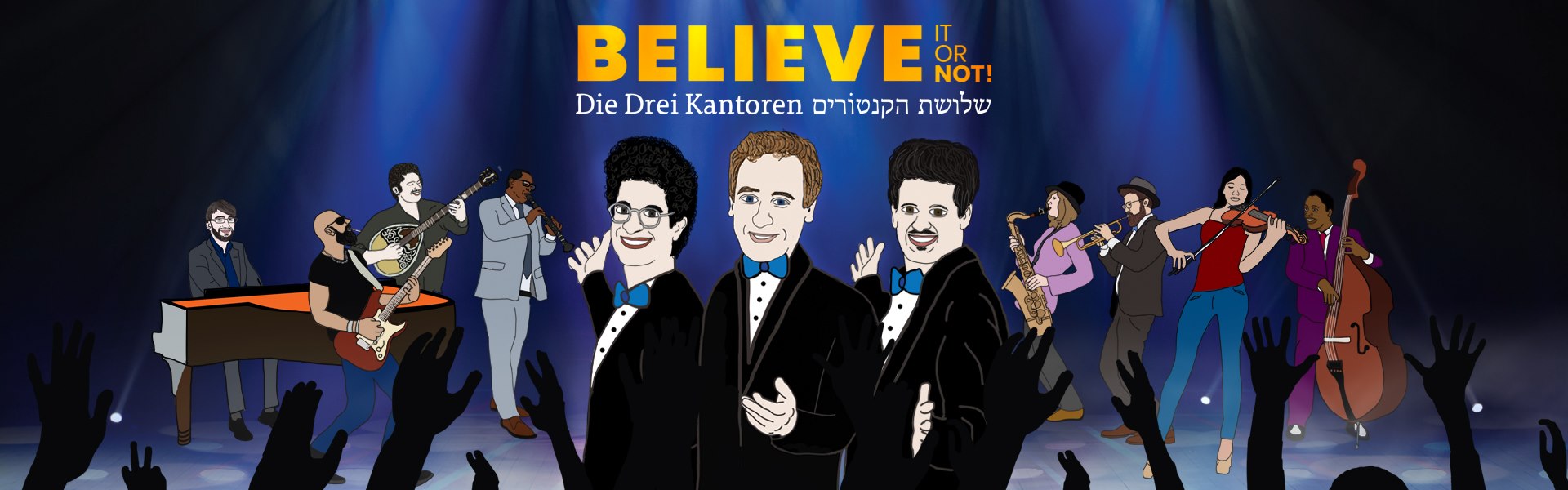 Konzert: Die drei Kantoren, „Believe it or not“ – Jüdische Lieder über Glauben und Zweifel