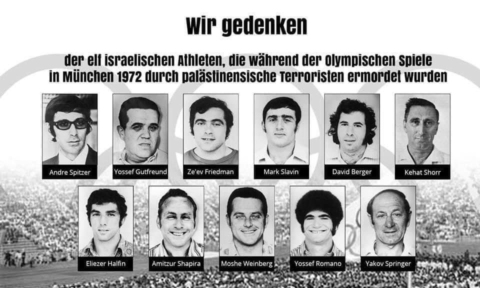 Wir gedenken der Opfer des Olympia-Attentats vom 5. September 1972