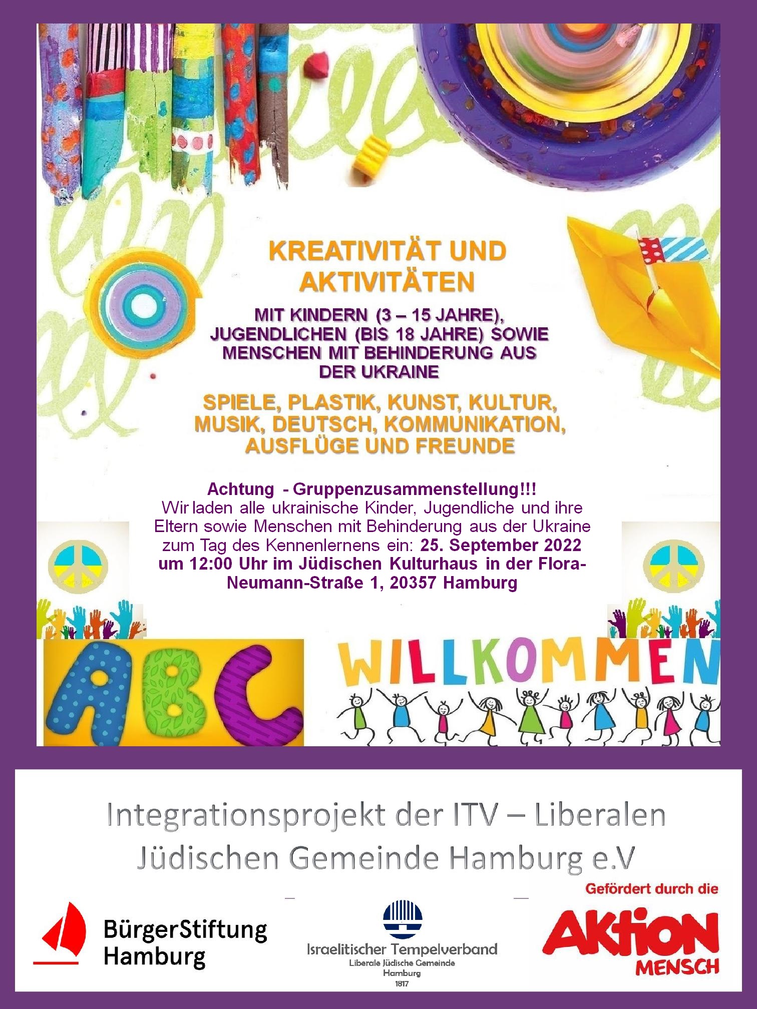 ITVHH: interaktives Kreativ-Angebot für Kinder, Jugendliche und Menschen mit Behinderung