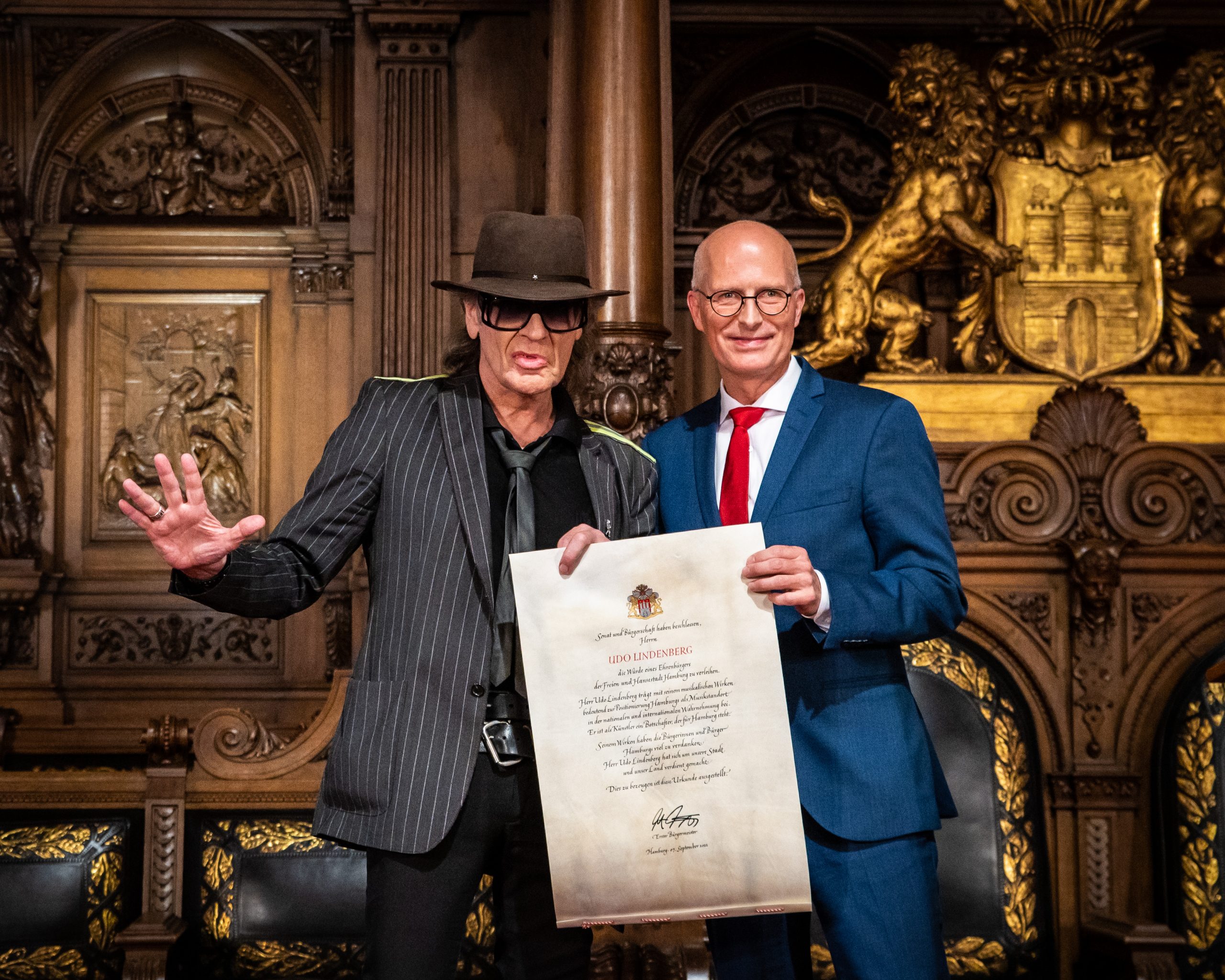 Udo Lindenberg ist Hamburgs neuester Ehrenbürger