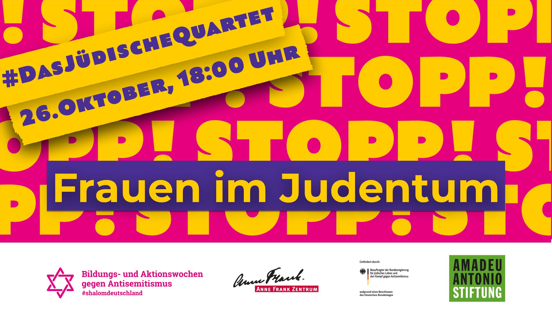Online Veranstaltung: Das Jüdische Quartett – Frauen im Judentum