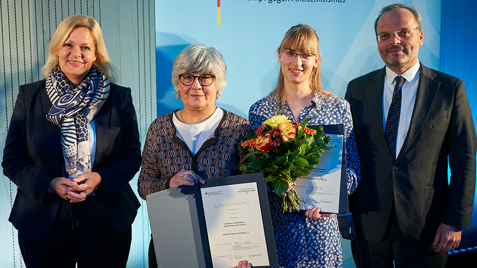 Hamburger Verein „Jüdische Salon am Grindel e.V.“ wurde mit Ehrenamtspreis ausgezeichnet