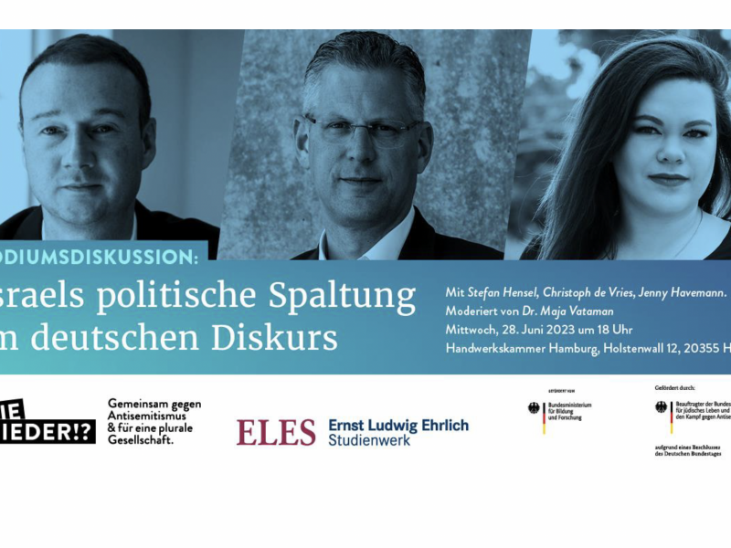 Veranstaltungshinweis: Israels politische Spaltung im deutschen Diskurs