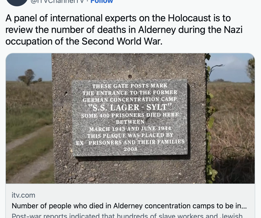 Britische Regierung will Todesfälle in Konzentrationslagern auf Alderney untersuchen