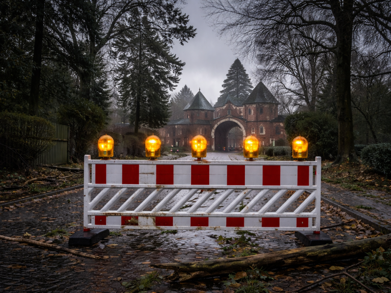 Hamburger Friedhöfe schließen wegen Unwetter: Sicherheit geht vor