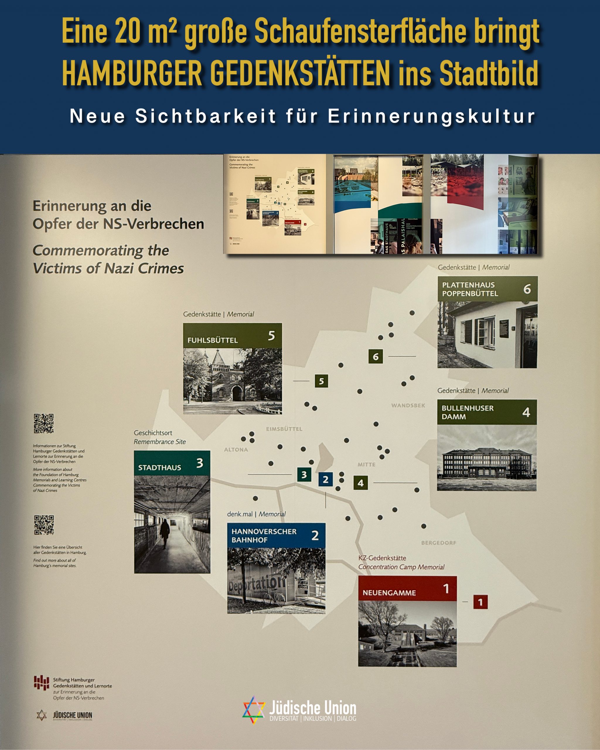 Schaufenster mit Erinnerungskultur