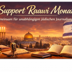 Grafik mit Tempelberg und Israelischer Fahne