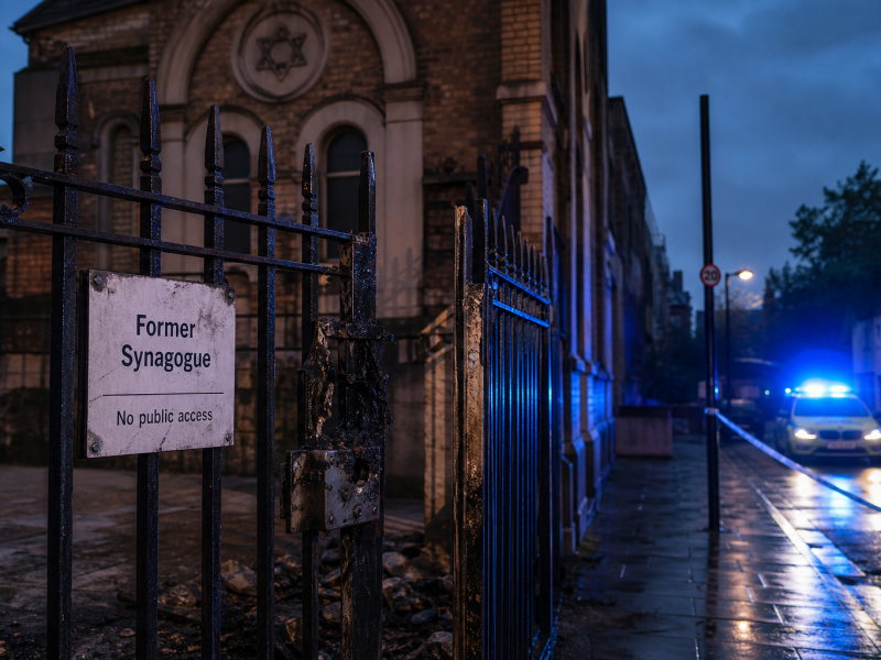 Brandanschlag auf ehemalige Synagoge in London – Angriff am heutigen Morgen erschüttert Gemeinschaft