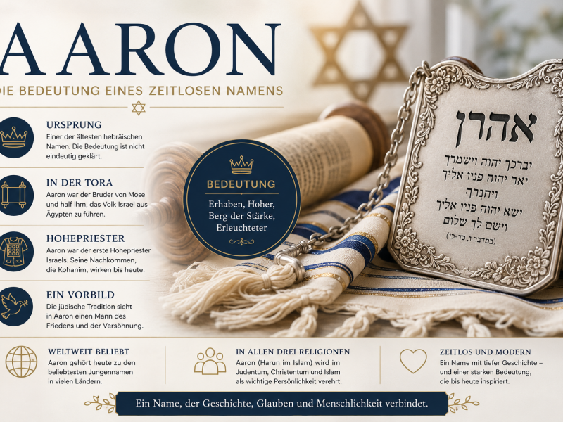 Aaron – Die Bedeutung eines der ältesten jüdischen Vornamen der Welt