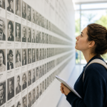 Junge Freiwillige in einer Holocaust-Gedenkstätte – Österreich fördert internationale Erinnerungsarbeit und die Auseinandersetzung mit der nationalsozialistischen Vergangenheit.