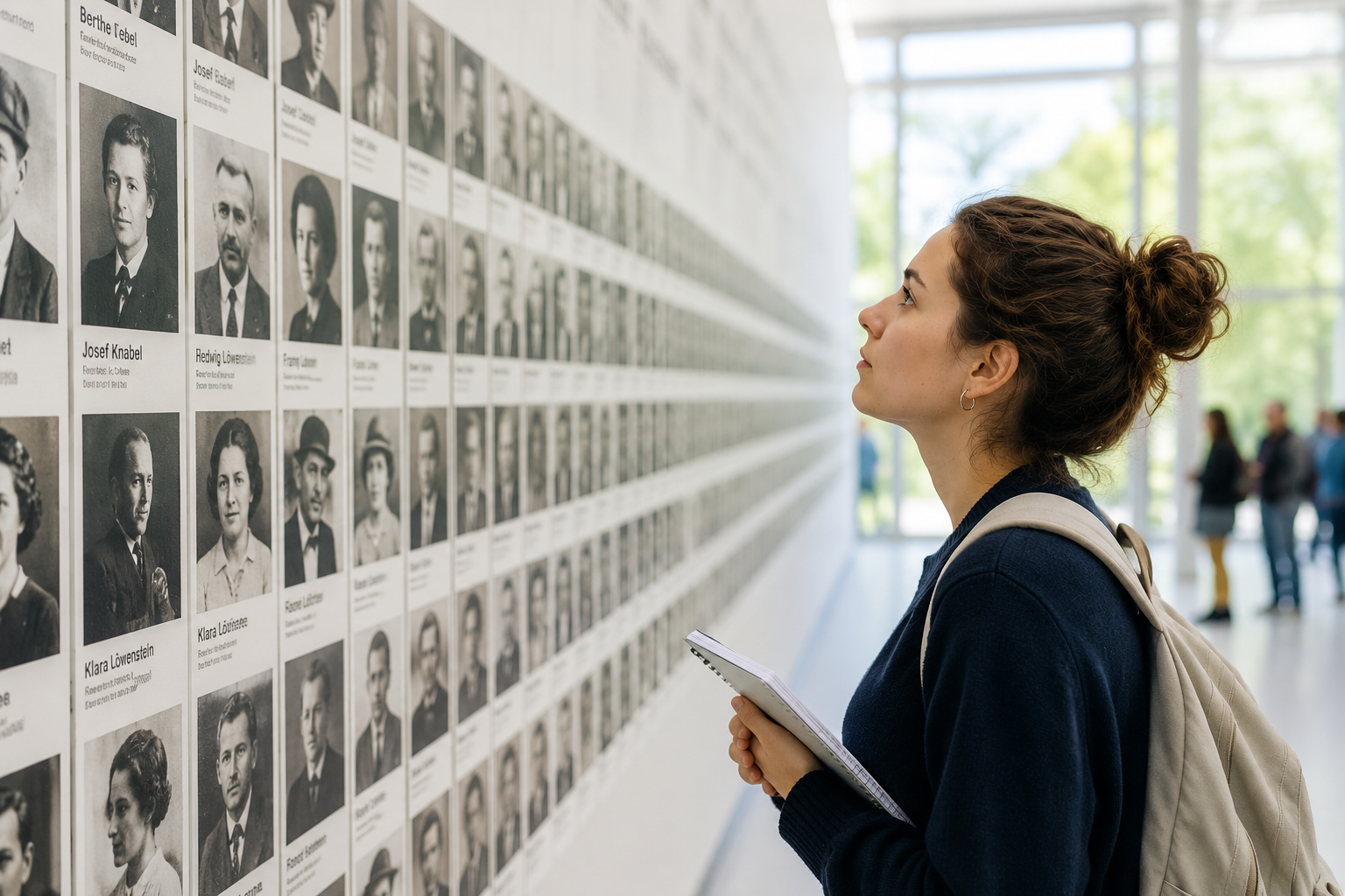 Junge Freiwillige in einer Holocaust-Gedenkstätte – Österreich fördert internationale Erinnerungsarbeit und die Auseinandersetzung mit der nationalsozialistischen Vergangenheit.