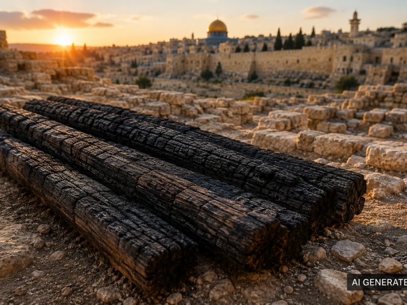 Als Jerusalem brannte: Verkohlte Holzbalken erzählen nach 2.600 Jahren vom Untergang einer Stadt