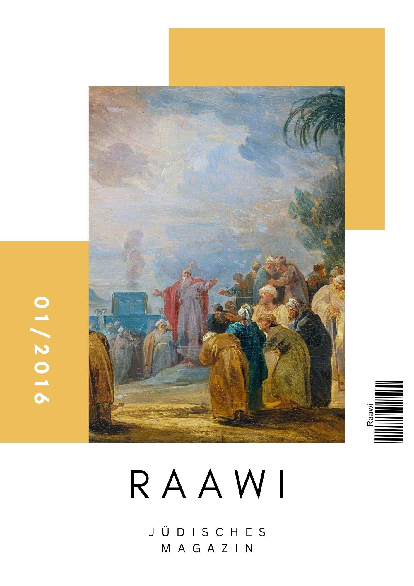 Coverbild Raawi Pessach Ausgabe Moses leitet eine Gruppe von Menschen zum roten Meer